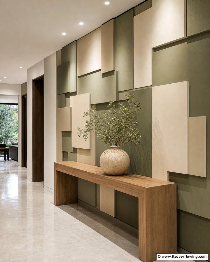 Layered Rectangles - 25 Geometric Accent Wall Ideas for Modern Interiors