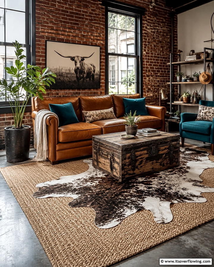 Layered Rugs for Added Dimension - 30 Living Room Rug Ideas to Define Your Space Stylishly
