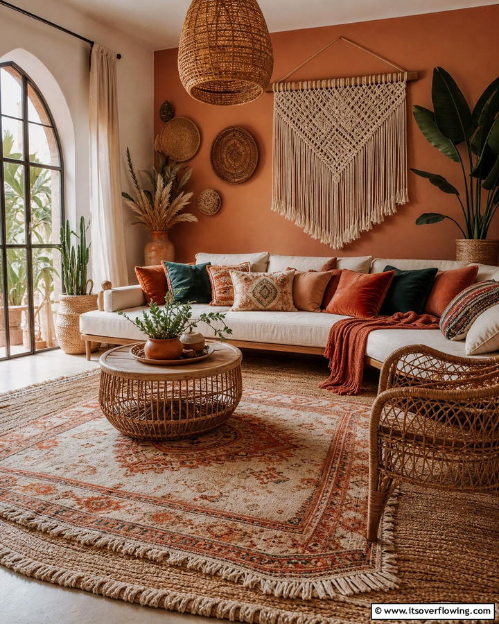 Layered Textures for a Cozy Ambiance - 25 Bohemian Interior Design Ideas for a Chic Home