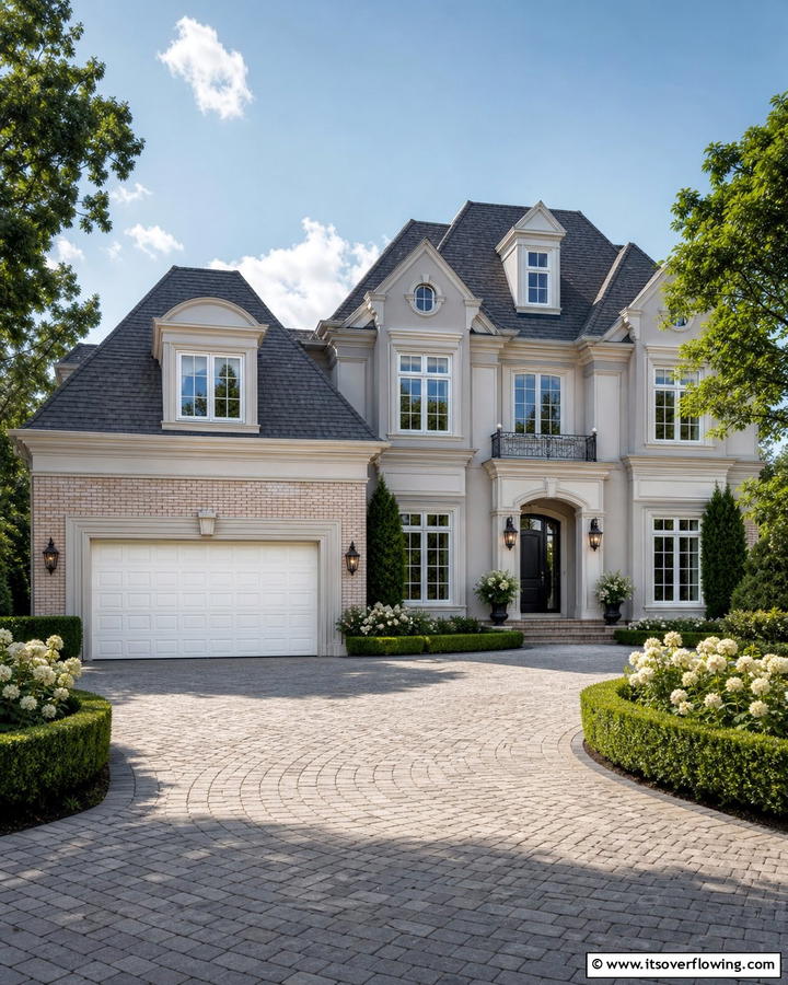 Layered Trim Design - 20 Exterior Garage Door Trim Ideas to Boost Curb Appeal