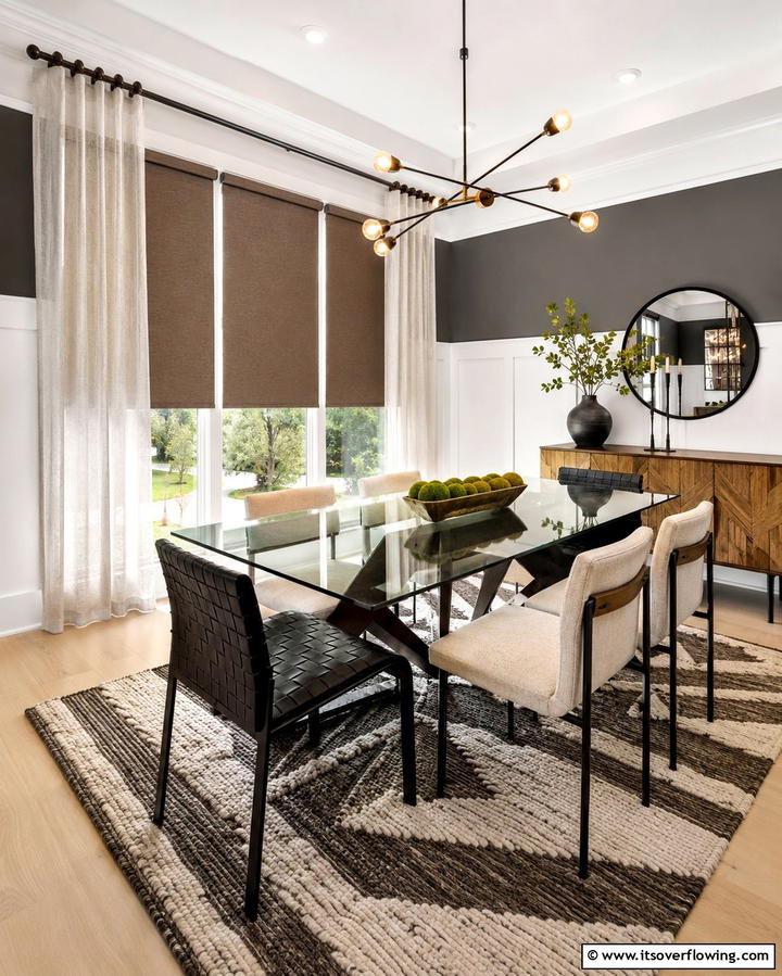 Layered Window Treatments for Versatility - 25 Dining Room Window Treatments for Elegant Spaces