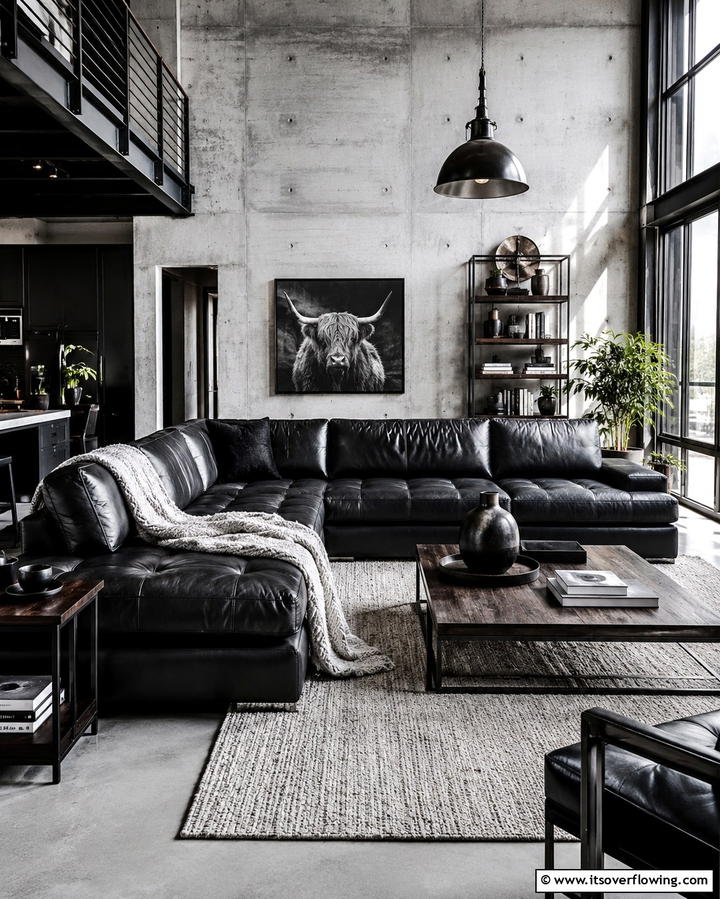 Leather Centric Design - 25 Mens Living Room Ideas for a Masculine Look