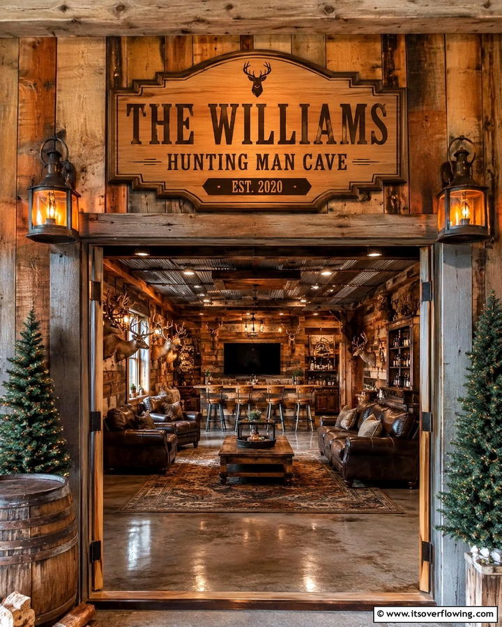 Leather Recliners for Ultimate Comfort - 25 Unique Hunting Man Cave Ideas for Your Space
