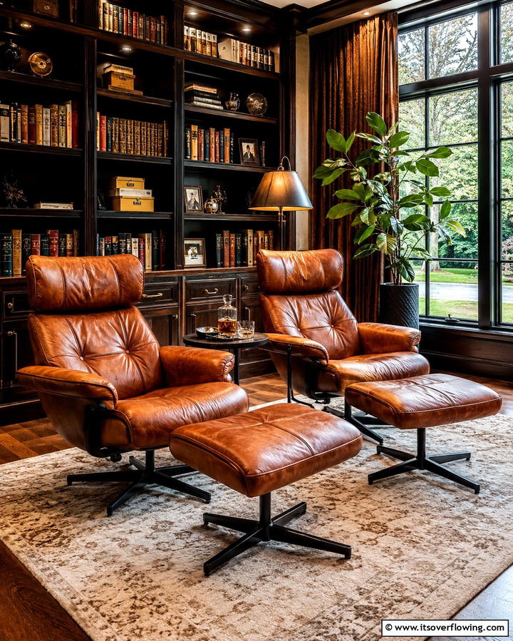 Leather Recliners - 30 Living Room Furniture Layout Ideas for Optimal Flow