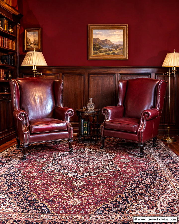 Leather Seating for a Classic Vibe - 30 Sophisticated Cigar Room Designs for Luxurious Relaxation