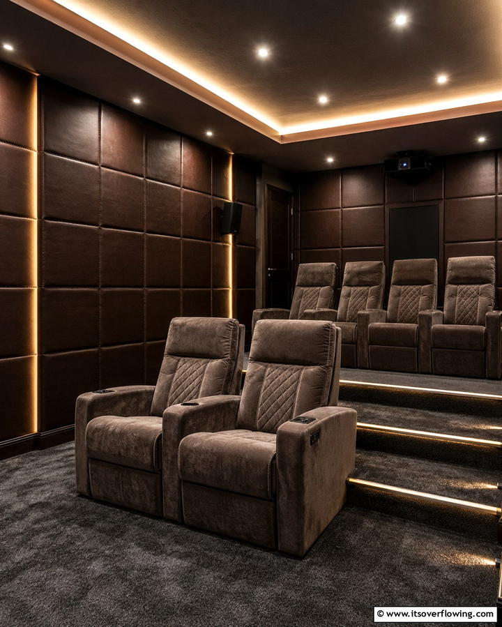 Leather Upholstered Wall Panels - 25 Wall Paneling Ideas to Elevate Your Home Decor