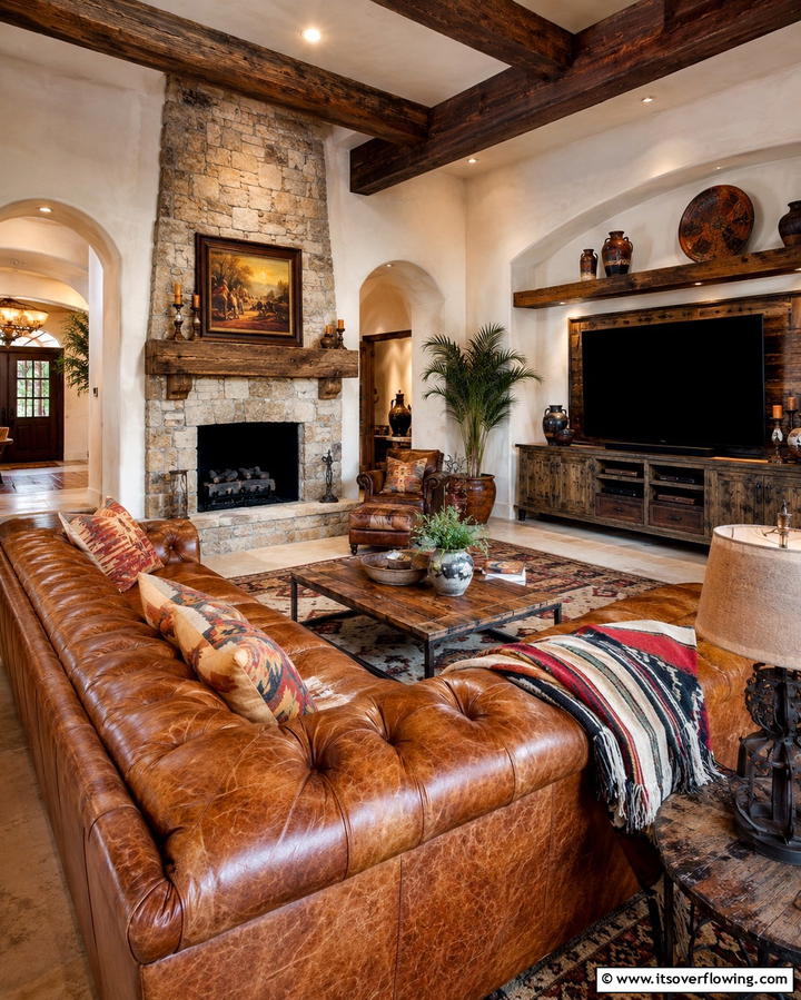 Leather UpholsteryExact - 30 Bold Southwestern Decor Ideas for Modern Homes