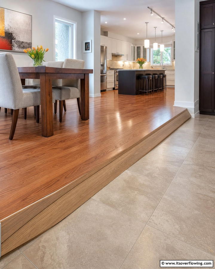 Leveling Strips for Height Differences - 20 Floor Transition Ideas for a Seamless Look