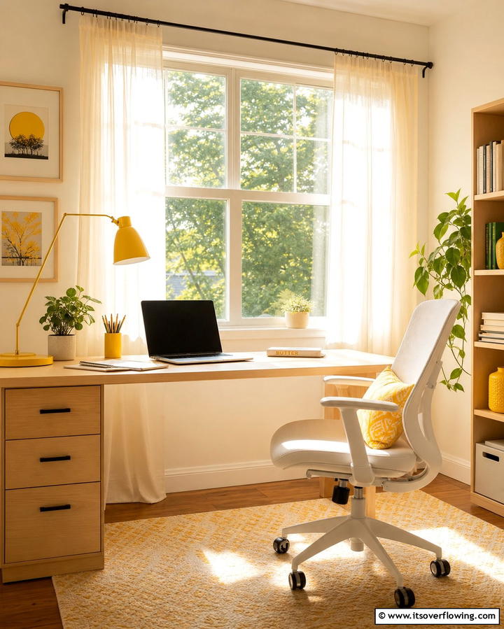 Leveraging Morning Sunlight - 25 Desk in Front of Window Ideas for a Bright Workspace