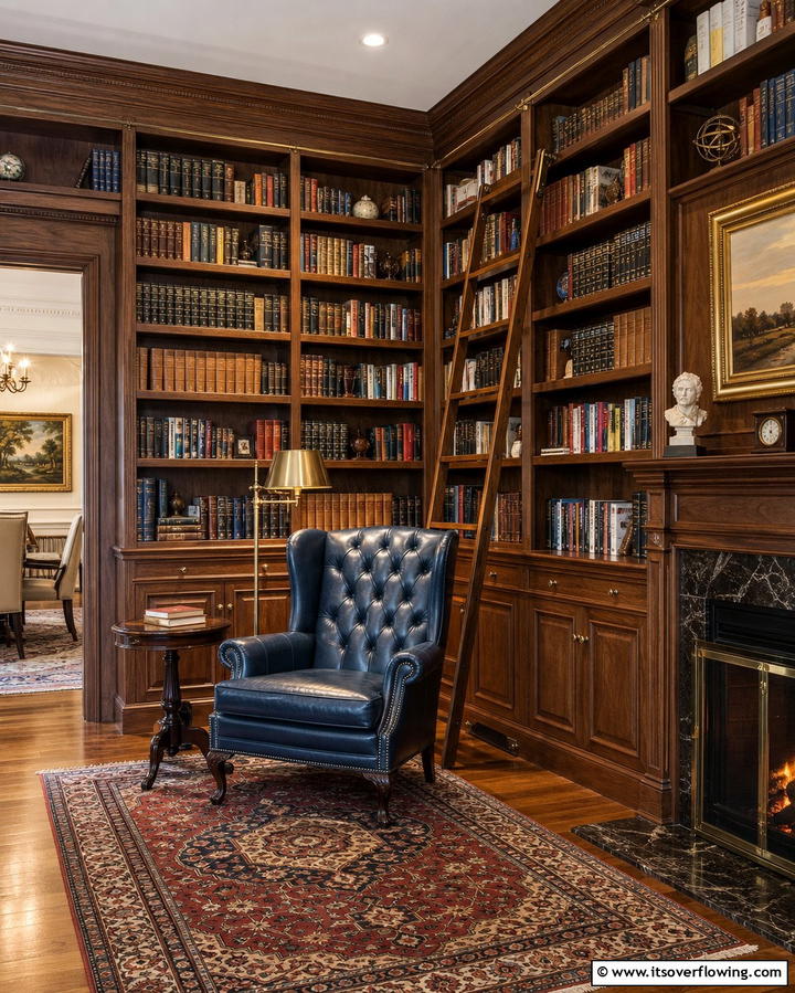 Library Nook - 25 Inviting Living Room Nook Ideas for Cozy Spaces