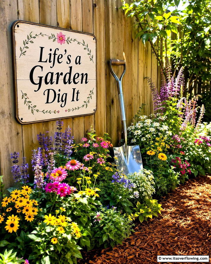 Lifes a Garden Dig It! - 25 Funny Garden Sign Ideas to Add Humor to Your Yard