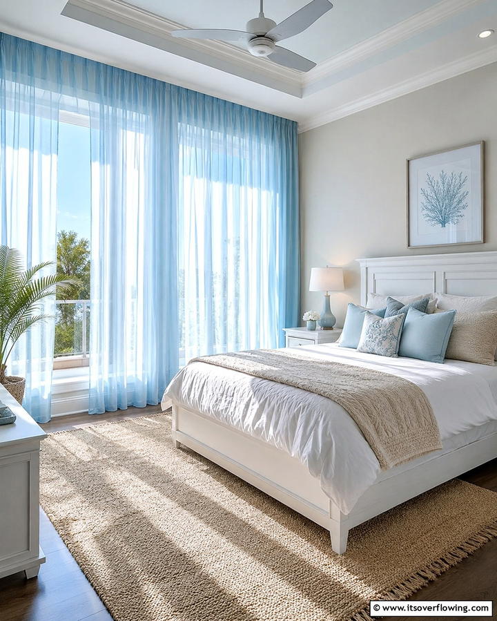 Light Blue and Beige Palette - 25 Light Blue Bedroom Ideas for a Serene Retreat
