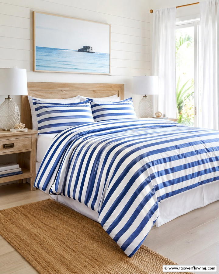 Light Blue and Black Contrast - 25 Light Blue Bedroom Ideas for a Serene Retreat