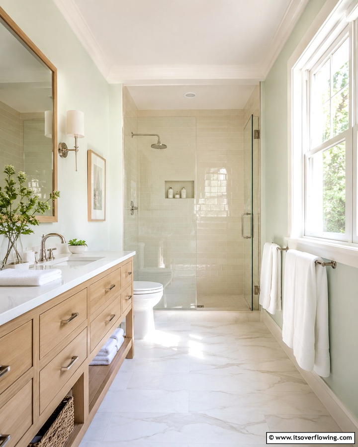 Light Colored Shower Walls - 25 Small Bathroom Walk-in Shower Ideas for Modern Homes