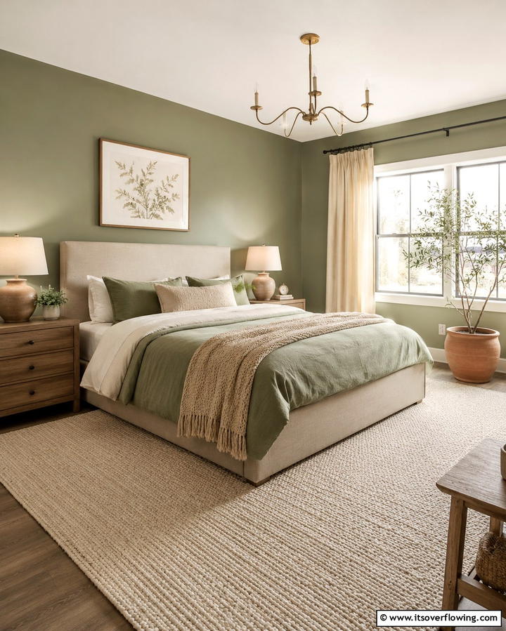 Light Green Curtains - 25 Light Green Bedroom Ideas for a Fresh and Calming Space