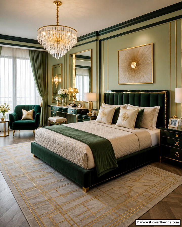 Light Green Lampshades - 25 Light Green Bedroom Ideas for a Fresh and Calming Space