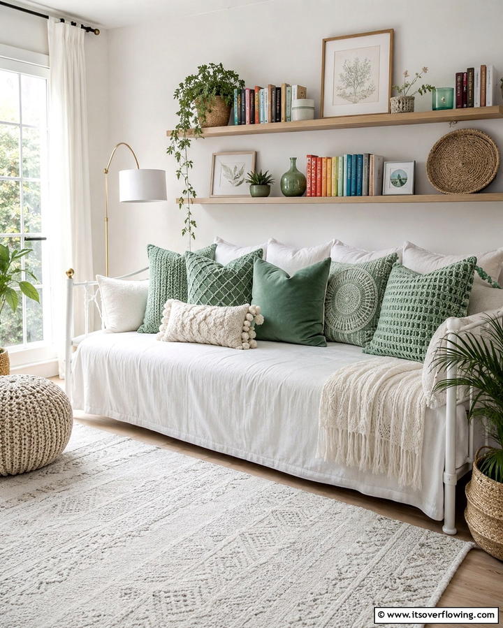 Light Green and Gray Combination - 25 Light Green Bedroom Ideas for a Fresh and Calming Space