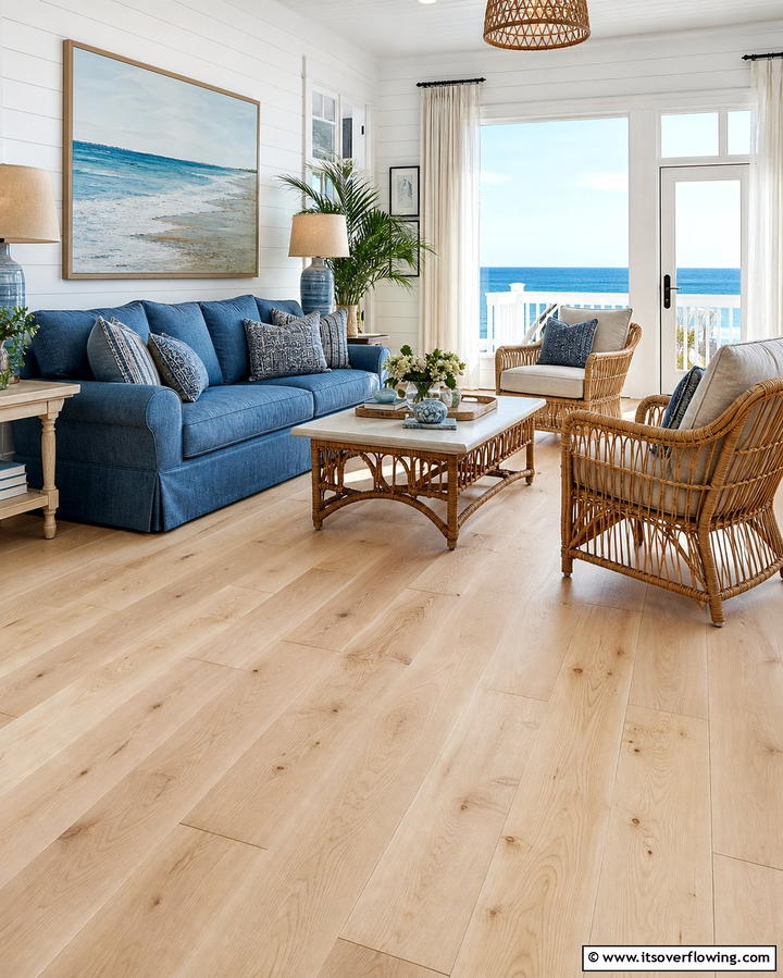 Light Maple Floors - 25 Living Room Wood Floor Ideas for a Warm Ambiance