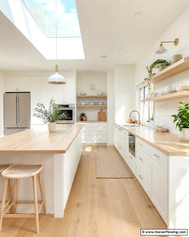 Light and Airy Ambiance with Maple Countertops - 20 Wood Countertop Ideas for a Natural and Stylish Kitchen