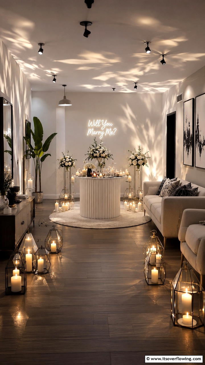 Light and Shadow Home Engagement - 21 Romantic Wedding Proposal Ideas to Say ‘Will You Marry Me-’