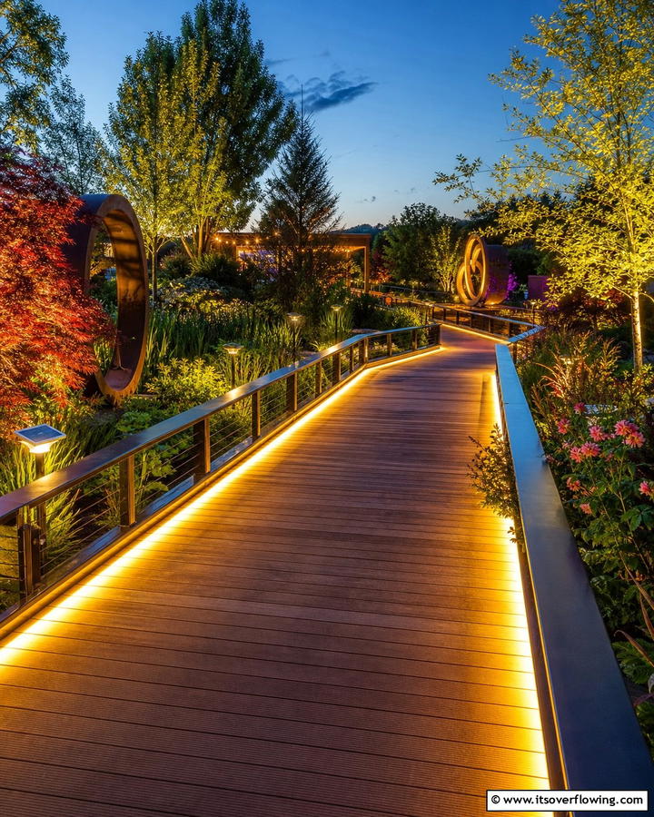 Lighted Elevated Walkway - 20 Elevated Walkway Ideas for a Unique Landscape