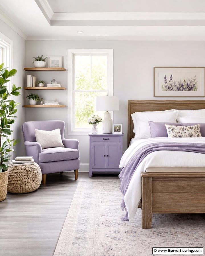 Lilac Accent Furniture - 20 Lilac Bedroom Ideas for a Serene and Calming Space