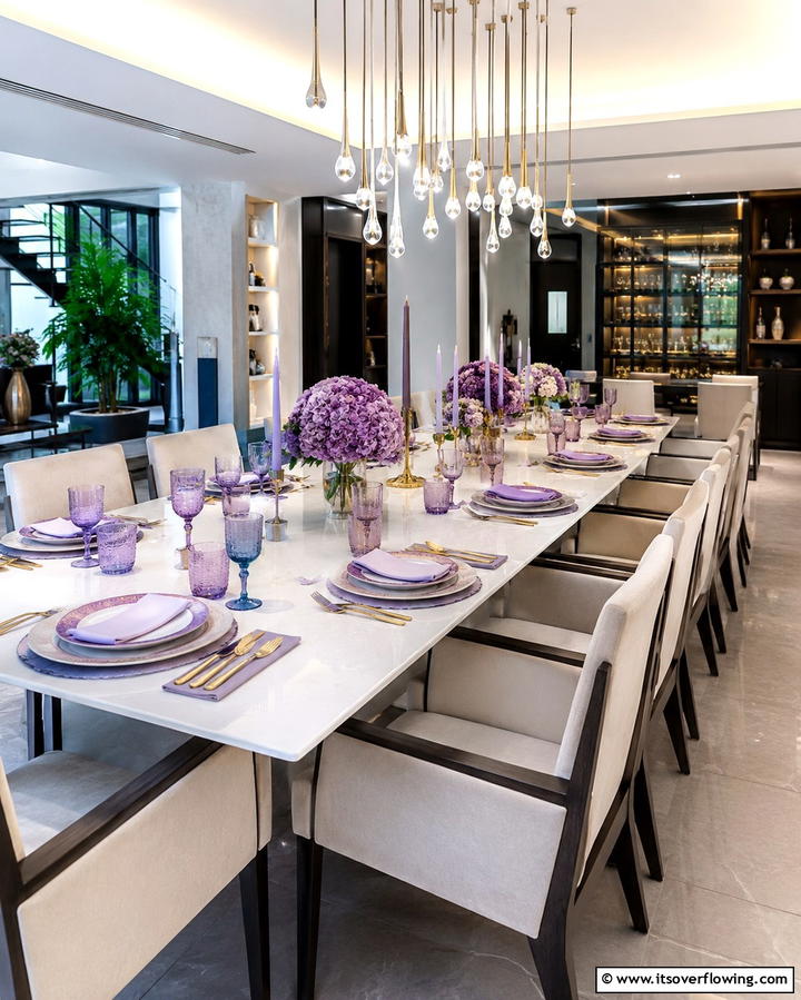 Lilac Tableware - 30 Purple Wedding Theme Ideas for Regal Celebrations