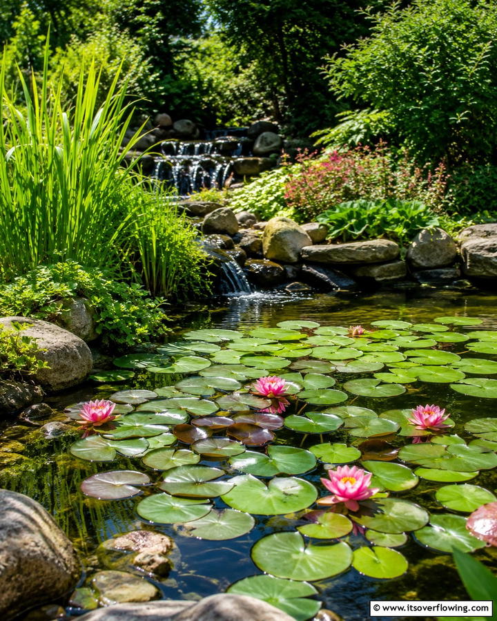 Lily Pad Serenity Pond - 30 Backyard Pond Ideas for Serene Water Features