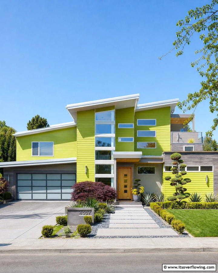 Lime Zest Energy - 20 Light Green House Exterior Ideas for a Fresh Facade