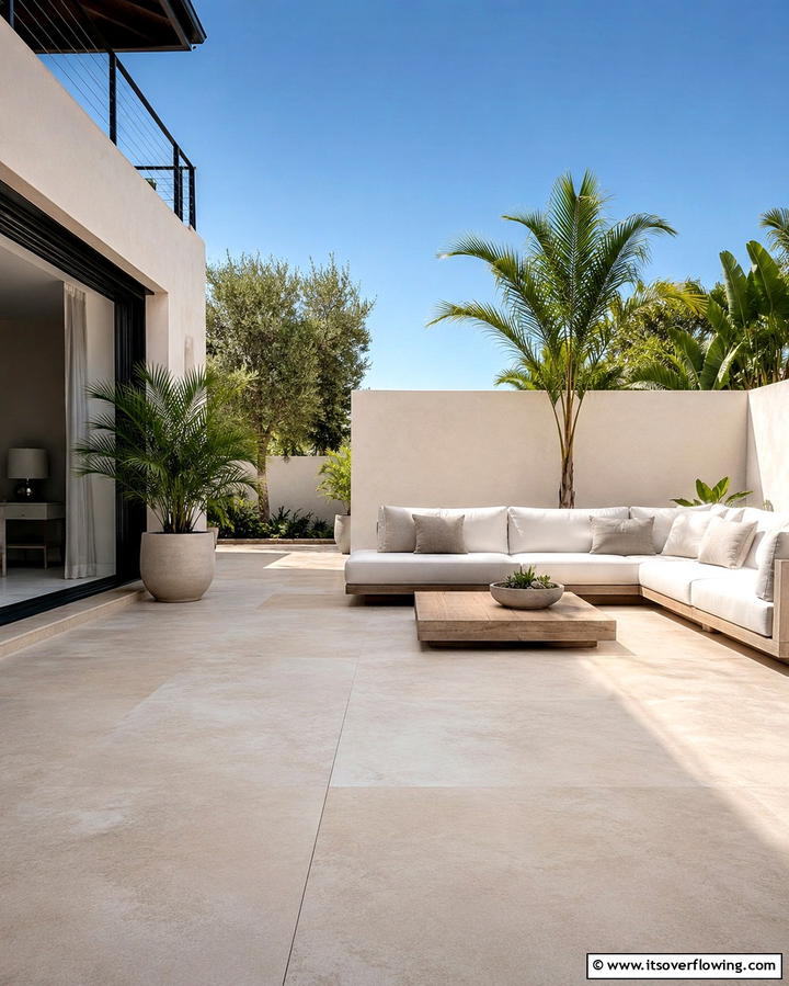 Limestone Simplicity - 25 Stone Patio Ideas for Natural Outdoor Beauty