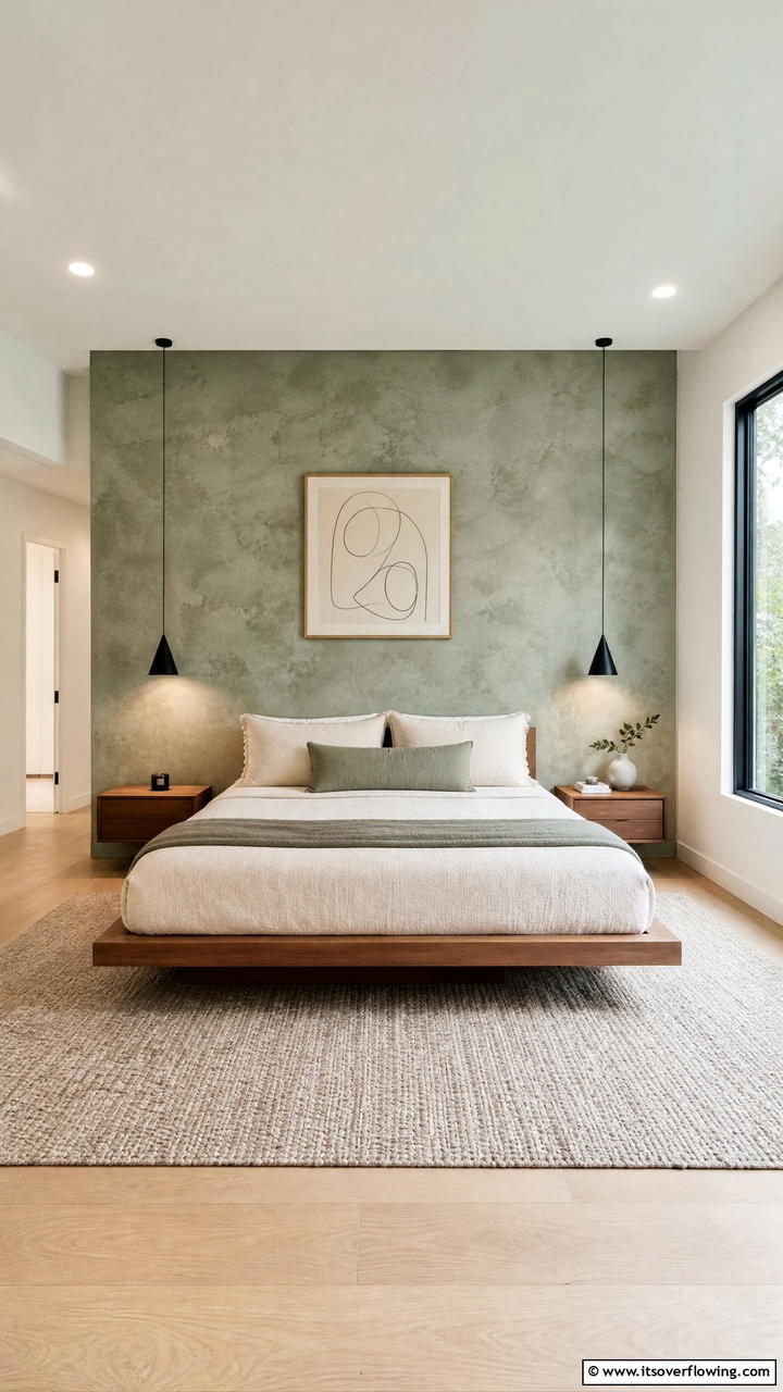 Limewash Accent Wall - 25 Limewash Bedroom Ideas for a Serene Retreat