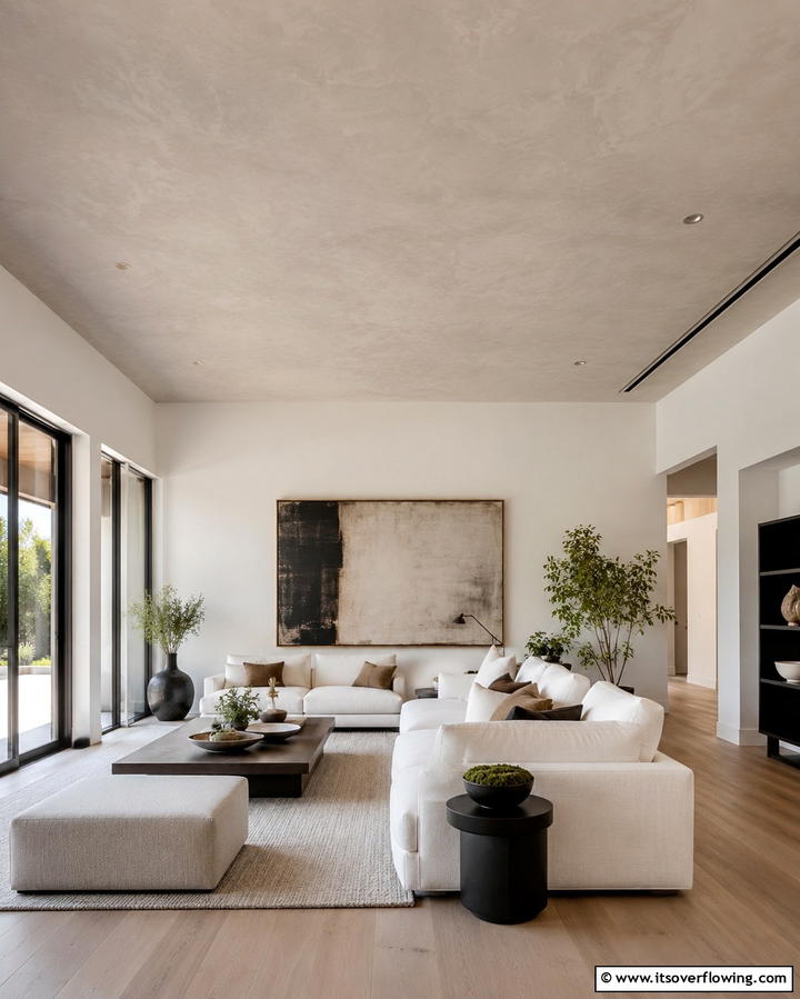 Limewash Ceiling for a Unique Accent - 25 Limewash Bedroom Ideas for a Serene Retreat