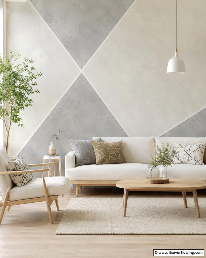 Limewash with Geometric Patterns - 25 Limewash Bedroom Ideas for a Serene Retreat
