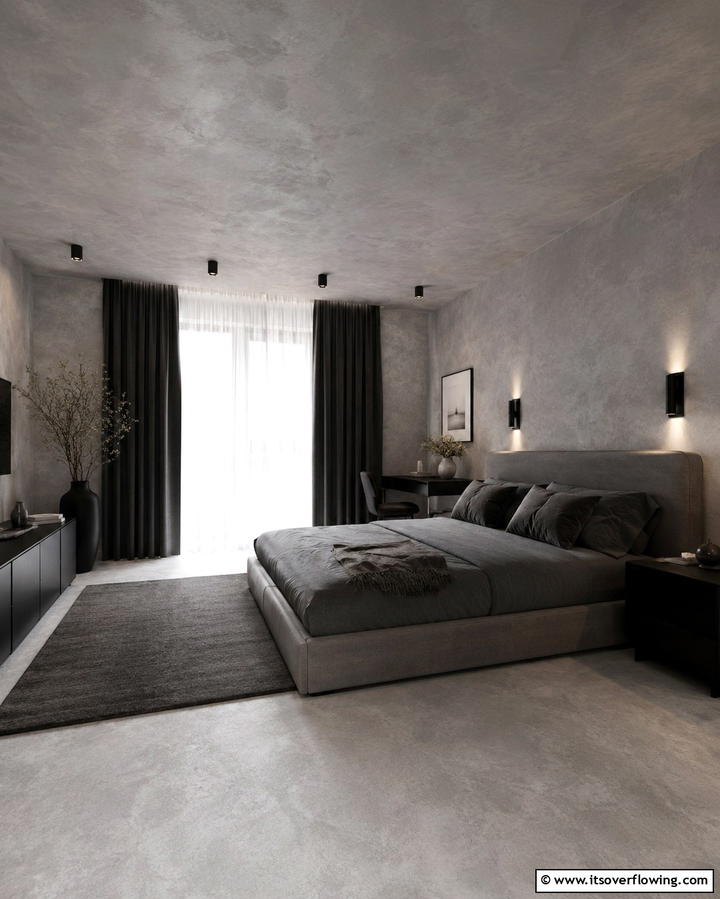Limewash with Warm Lighting - 25 Limewash Bedroom Ideas for a Serene Retreat