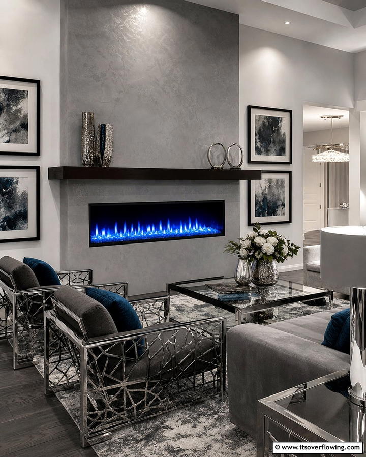 Linear Fireplaces for a Modern Edge - 25 Small Living Room Fireplace Ideas for Cozy Homes