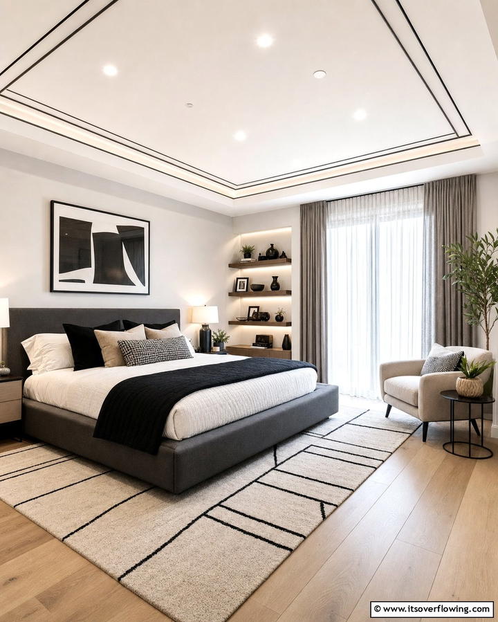 Linear Molding Design - 25 Elegant Ceiling Trim Ideas to Elevate Your Home