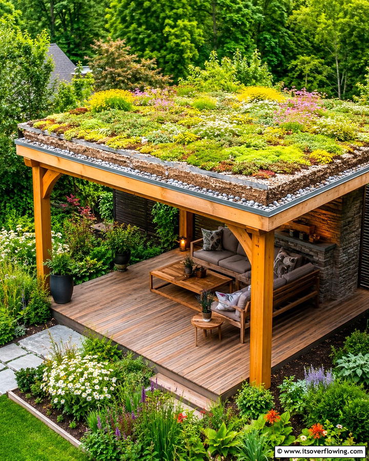 Living Green Roof - 25 Covered Deck Ideas for Year-Round Outdoor Living