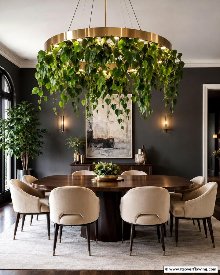 Living Plant Chandeliers - 25 Green Ceiling Ideas for a Unique and Bold Statement