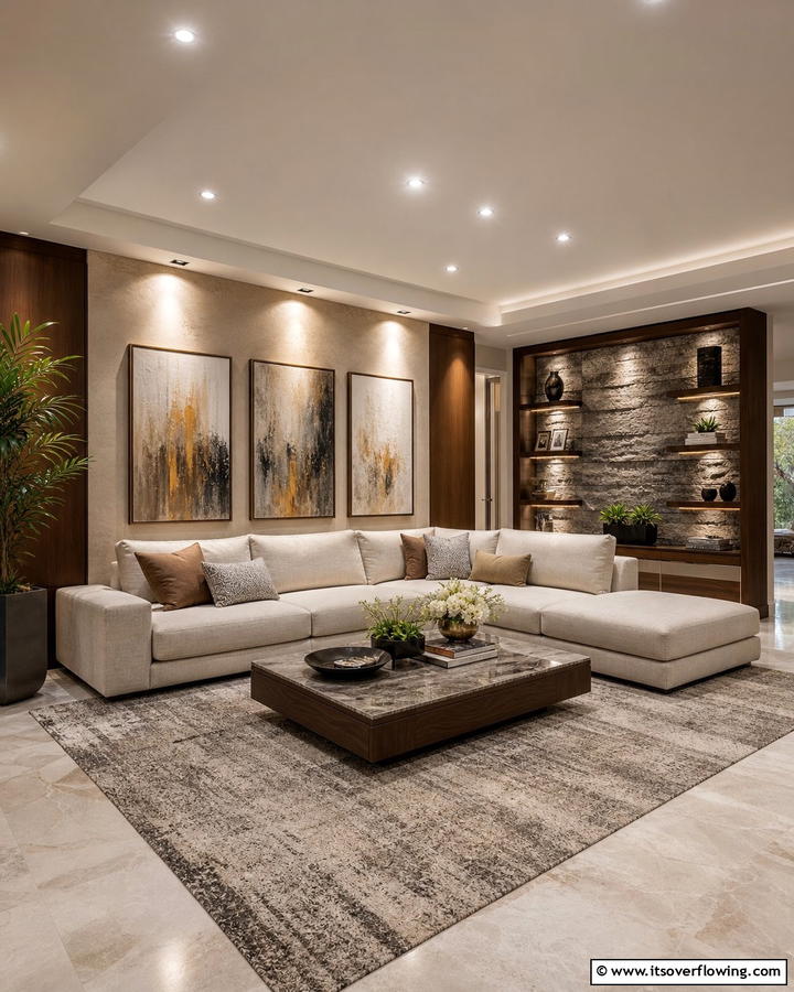 Living Room Accent Lighting - 20 Recessed Lighting Ideas for Modern Home Illumination