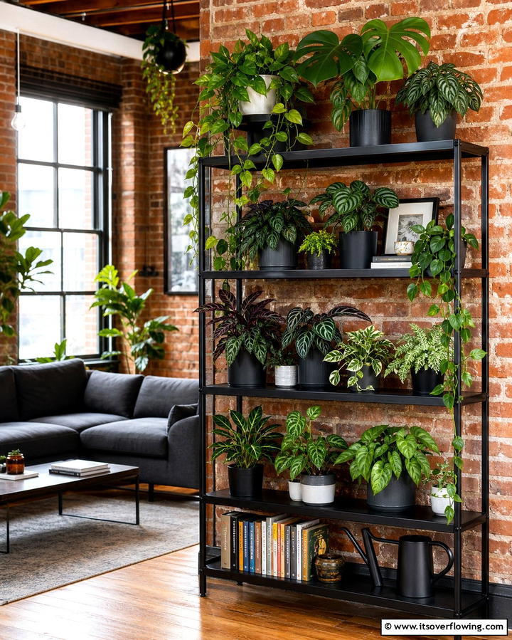 Living Room Plant Shelves for Organization - 25 Creative Indoor Garden Ideas to Brighten Your Home