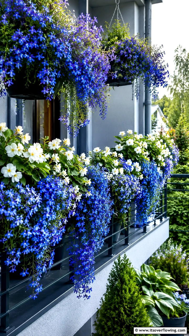 Lobelia - 30 Flowering Plants for Balcony Gardens - Colorful Displays