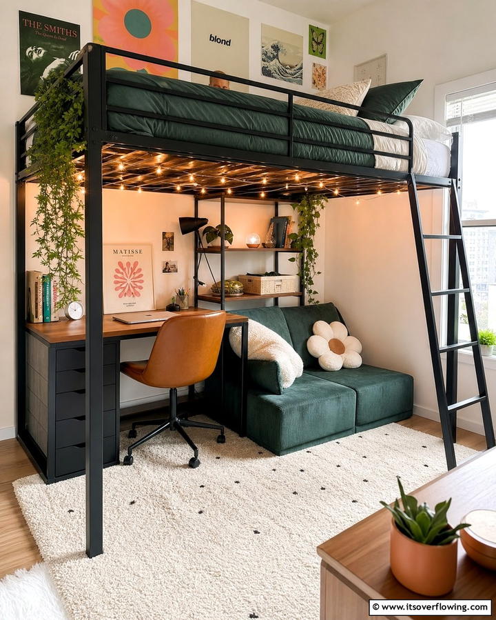 Loft Bed for Maximized Vertical Space - 25 Bedroom Layout Ideas for Optimal Space Use