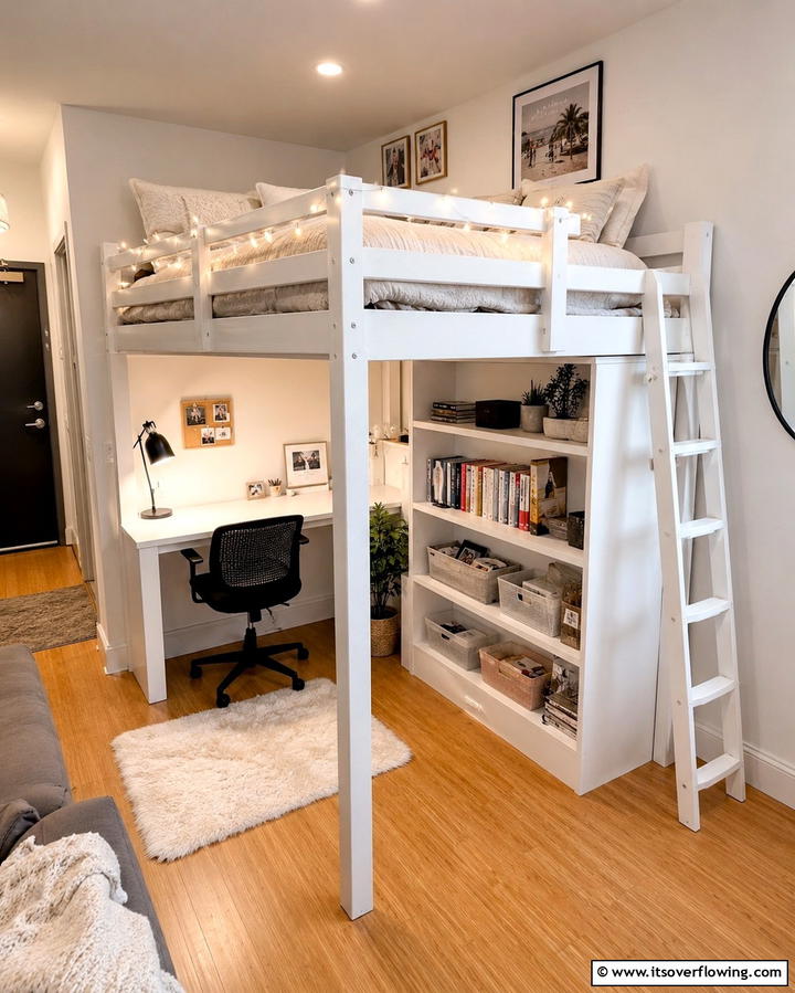 Loft Beds - 20 Studio Furniture Ideas for Small Spaces