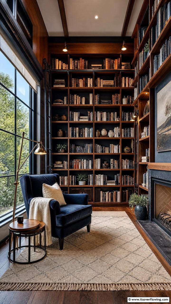 Loft Library Retreat - 25 Loft Ideas for Stylish and Functional Spaces