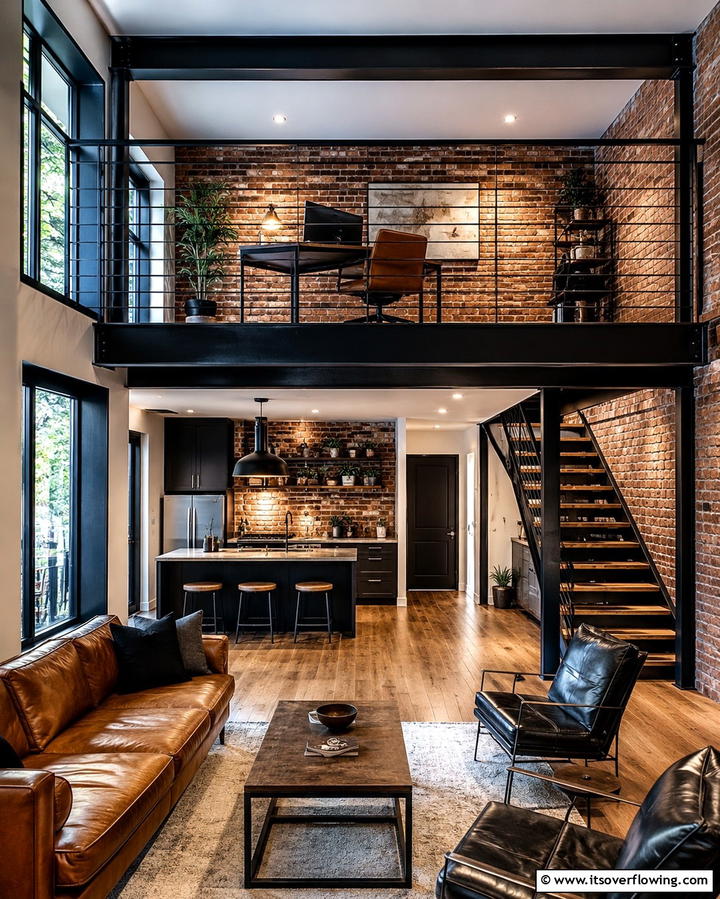 Loft Spaces - 25 Townhouse Interior Design Ideas for Modern Living