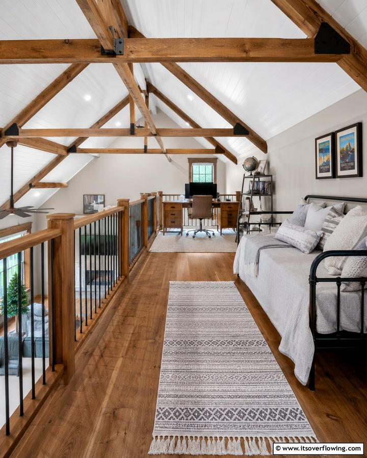 Loft Spaces - 25 Rustic Barndominium Interior Design Ideas