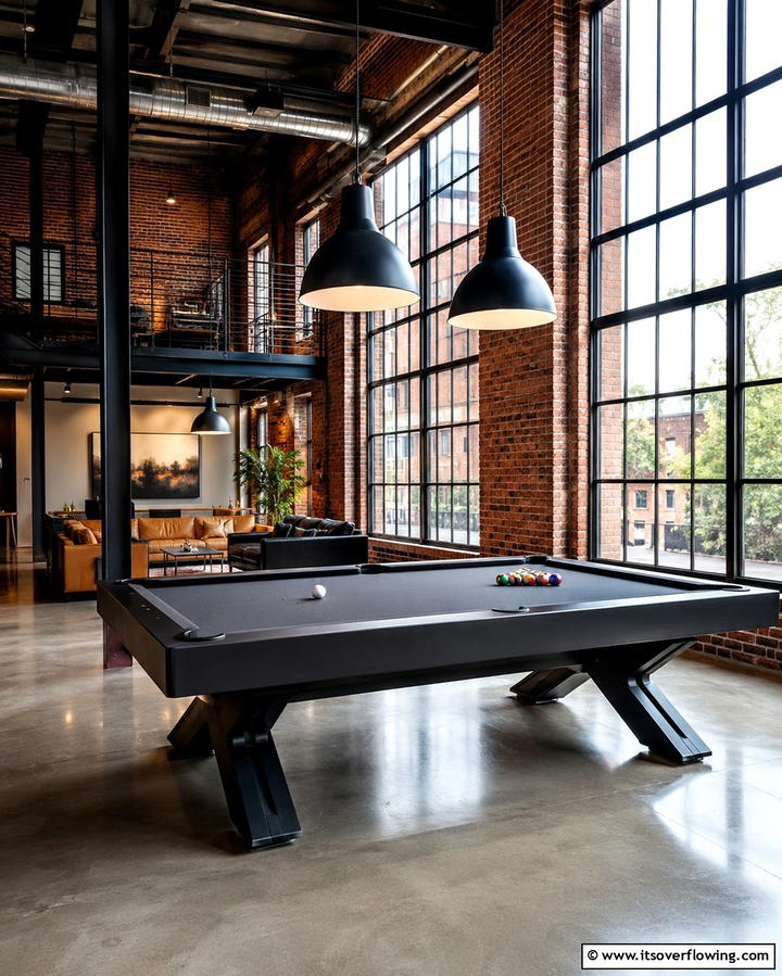 Loft Style Pool Table Room - 25 Pool Table Room Ideas for the Ultimate Game Room