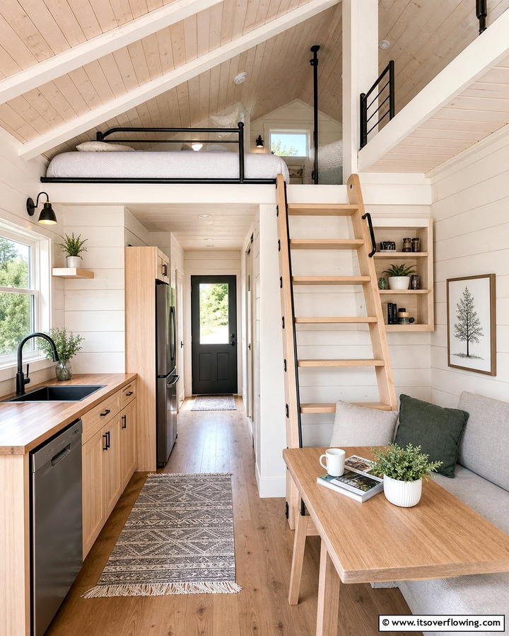Lofted Sleeping Areas - 25 Log Cabin Interior Design Ideas for Cozy Living
