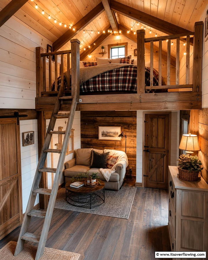 Lofted Sleeping Areas - 25 Cozy Cabin Bedroom Ideas for a Rustic Escape