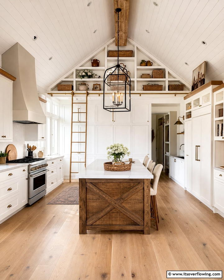 Lofted Storage Solutions - 20 Sloped Ceiling Kitchen Ideas for a Unique and Stylish Space